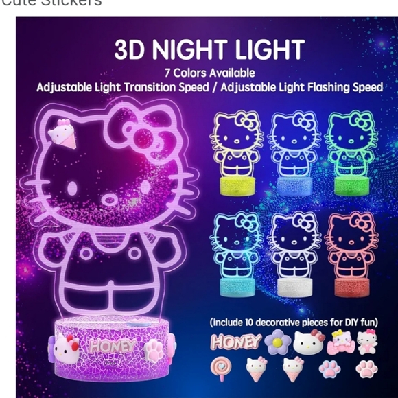 Hello Kitty LED Night Light - Picture 4 of 7